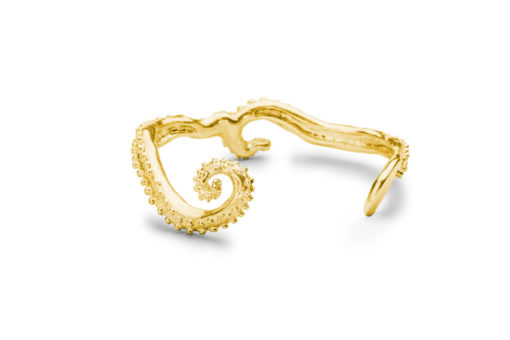 gold octopus cuff