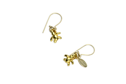 Hohonu tiny honu earrings gold