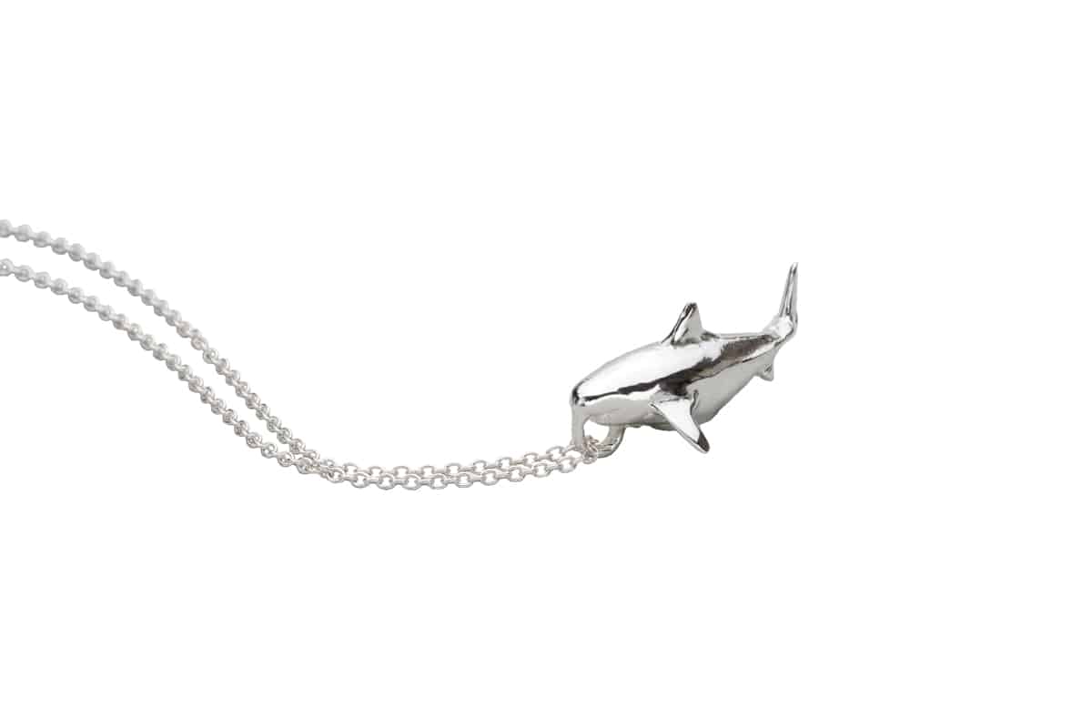 Deep Blue - Great White Shark Necklace - Alohi Kai Jewelry