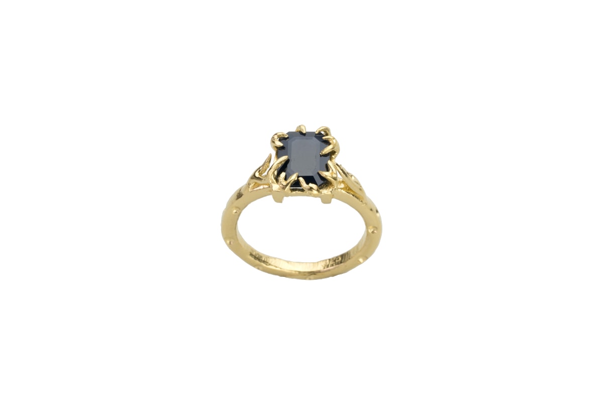 AK emily sapphire ring gold