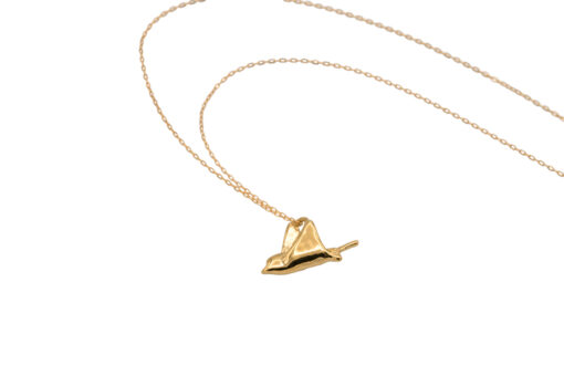 Spotted Eagleray gold necklace