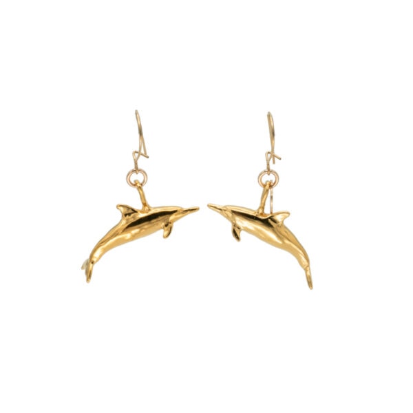 Alohi Kai naia spinner dolphin earrings Gold