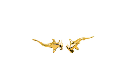 great hammerhead gold earrings