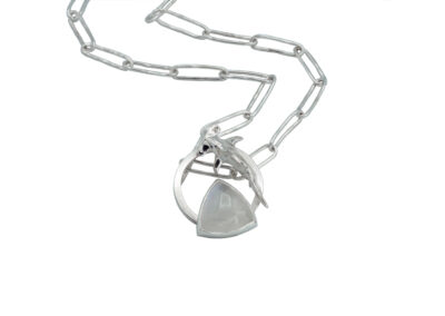 Trillion Moonstone and Great Hammerhead Necklace