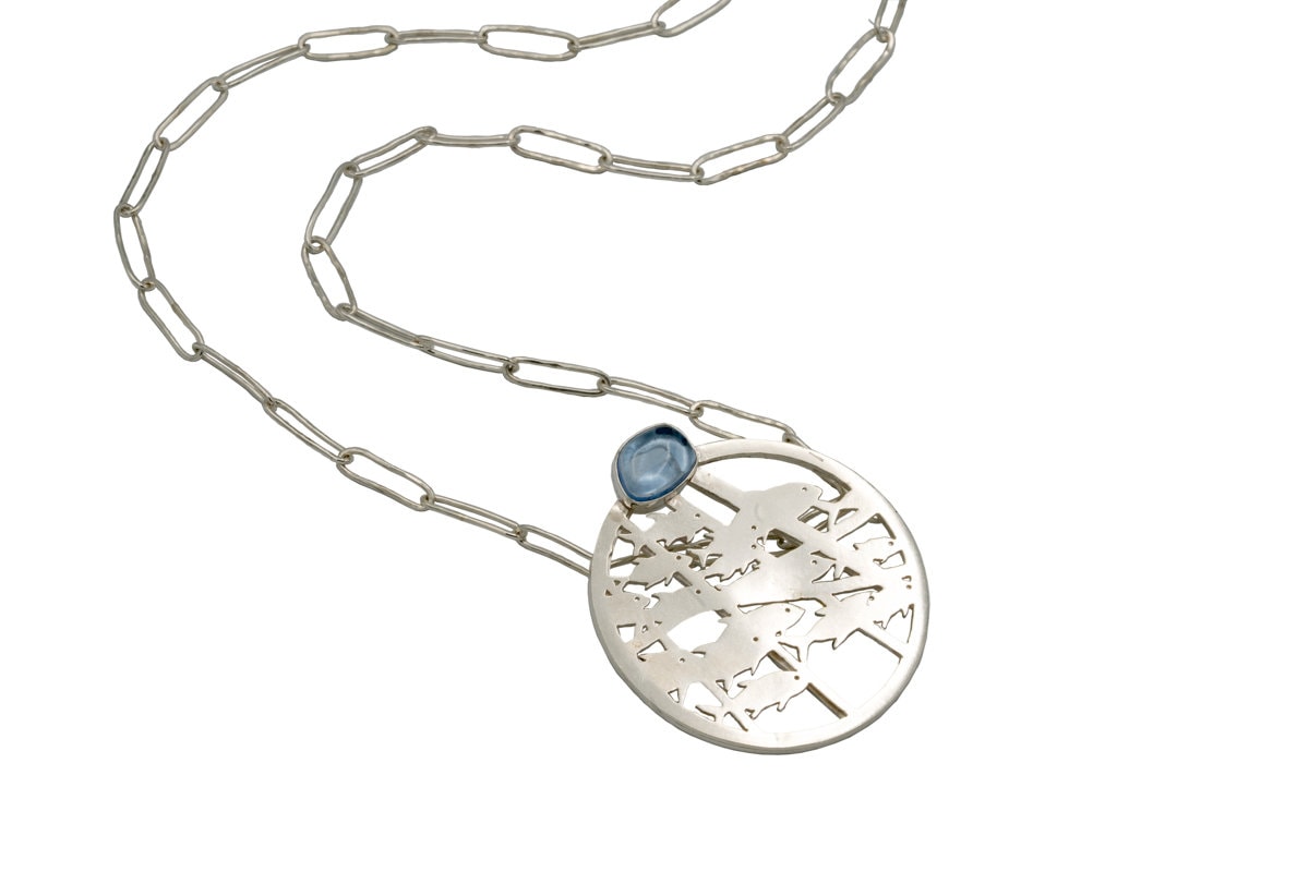 Alohi Kai Hanauma Bay + Aquamarine necklace