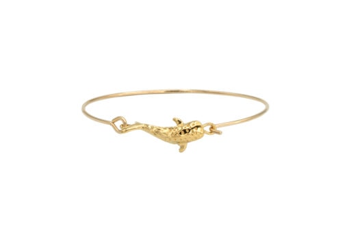 whale shark solo link bracelet gold