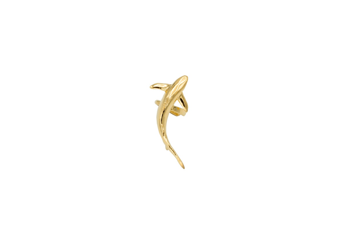 Blue Shark Ear Cuff - Alohi Kai Jewelry