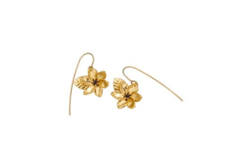 Nanu gold + garnet earrings