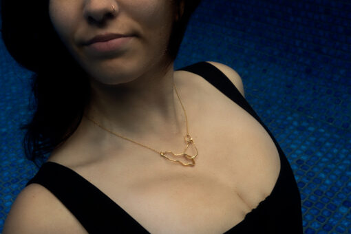 wai trio necklace - gold