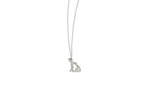 finger coral necklace - lala Y vertical